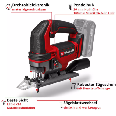Einhell Akku-Stichsäge TE-JS 18/100 Li - Solo, 4321270